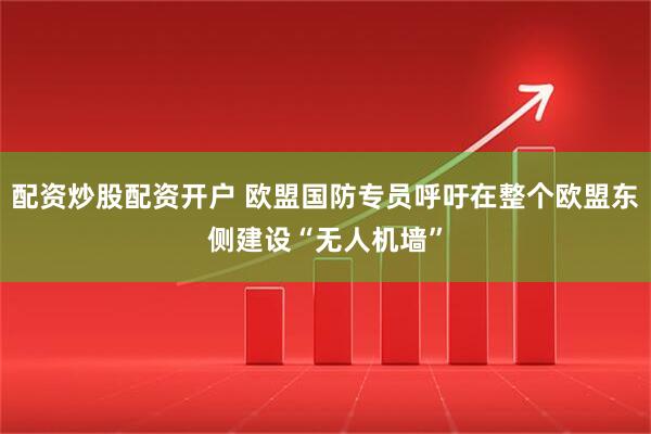 配资炒股配资开户 欧盟国防专员呼吁在整个欧盟东侧建设“无人机墙”