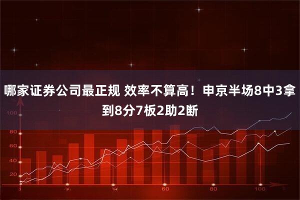 哪家证券公司最正规 效率不算高！申京半场8中3拿到8分7板2助2断